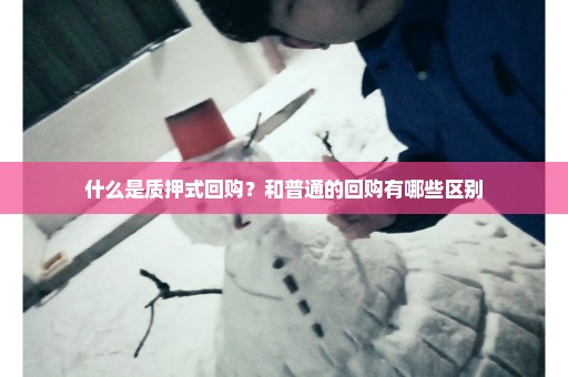 什么是质押式回购？和普通的回购有哪些区别