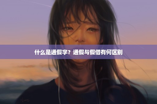 什么是通假字？通假与假借有何区别