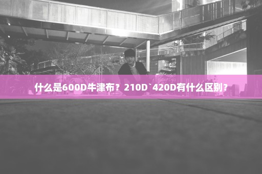什么是600D牛津布？210D`420D有什么区别？