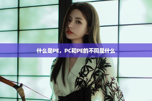 什么是PE，PC和PE的不同是什么