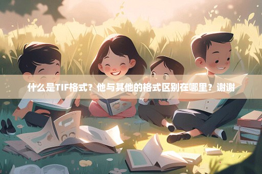什么是TIF格式？他与其他的格式区别在哪里？谢谢