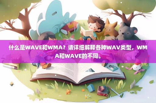 什么是WAVE和WMA？请详细解释各种WAV类型，WMA和WAVE的不同。