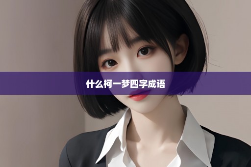 什么柯一梦四字成语