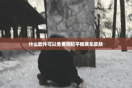什么软件可以免费领和平精英车皮肤