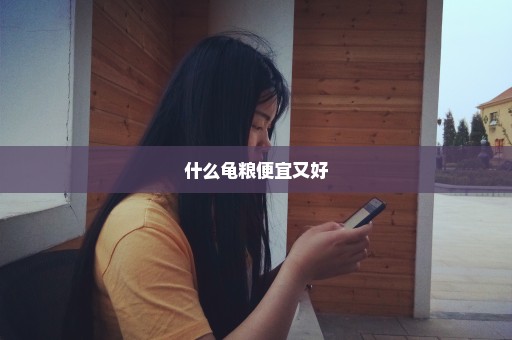 什么龟粮便宜又好