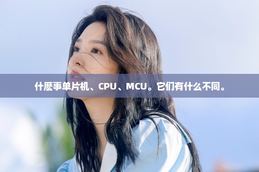 什麽事单片机、CPU、MCU。它们有什么不同。