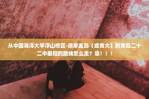 从中国海洋大学浮山校区-徐家麦岛（或青大）到青岛二十二中最短的路线怎么走？急！！！