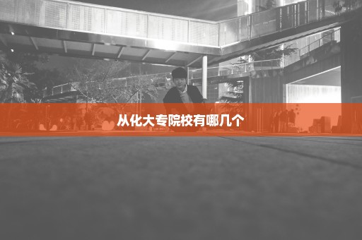 从化大专院校有哪几个