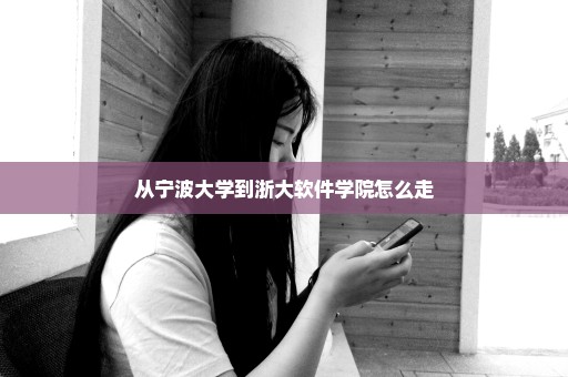 从宁波大学到浙大软件学院怎么走