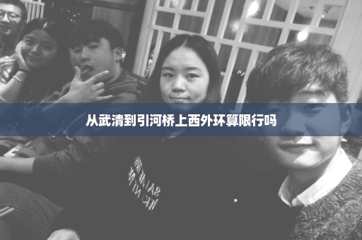 从武清到引河桥上西外环算限行吗