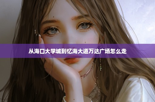 从海口大学城到忆海大道万达广场怎么走