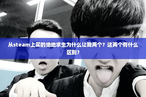 从steam上买的绝地求生为什么让我两个？这两个有什么区别？