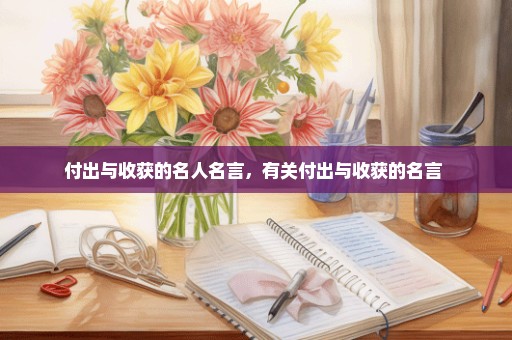 付出与收获的名人名言，有关付出与收获的名言 