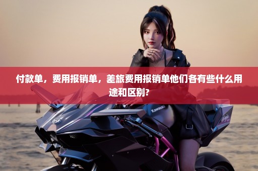 付款单，费用报销单，差旅费用报销单他们各有些什么用途和区别?