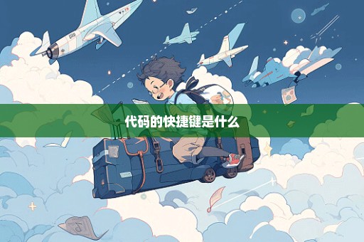 代码的快捷键是什么