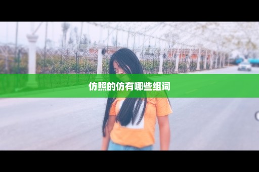 仿照的仿有哪些组词