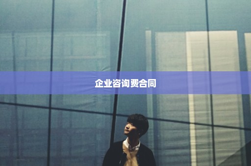 企业咨询费合同