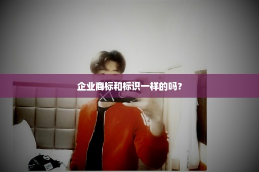 企业商标和标识一样的吗？