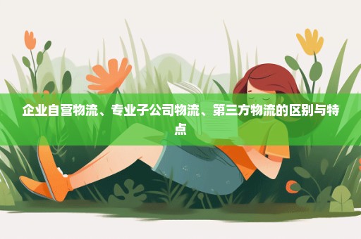 企业自营物流、专业子公司物流、第三方物流的区别与特点