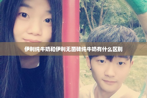 伊利纯牛奶和伊利无菌砖纯牛奶有什么区别