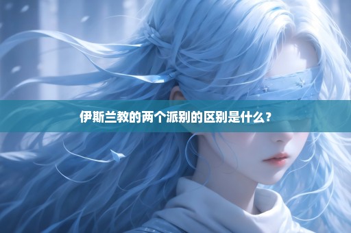 伊斯兰教的两个派别的区别是什么？