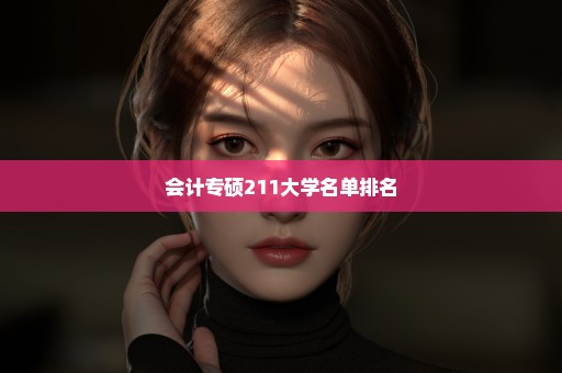 会计专硕211大学名单排名