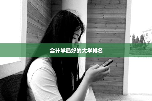 会计学最好的大学排名