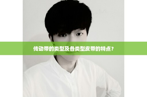 传动带的类型及各类型皮带的特点？