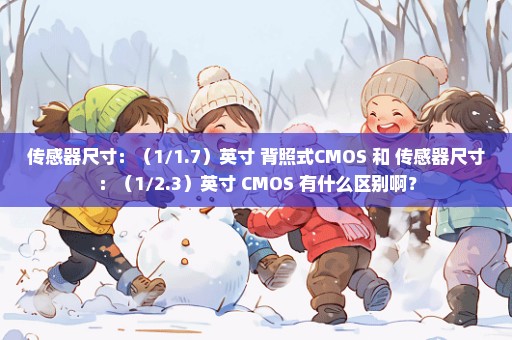 传感器尺寸：（1/1.7）英寸 背照式CMOS 和 传感器尺寸：（1/2.3）英寸 CMOS 有什么区别啊？