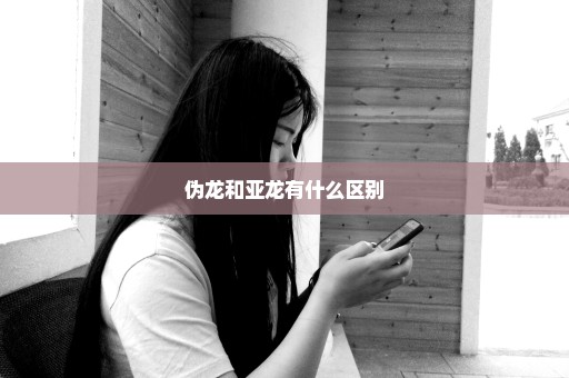 伪龙和亚龙有什么区别