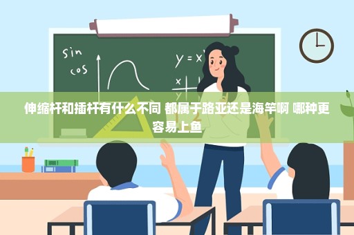 伸缩杆和插杆有什么不同 都属于路亚还是海竿啊 哪种更容易上鱼
