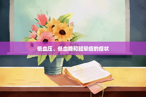 低血压、低血糖和眩晕症的症状