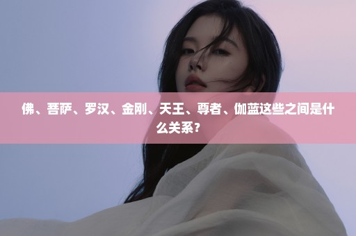佛、菩萨、罗汉、金刚、天王、尊者、伽蓝这些之间是什么关系？