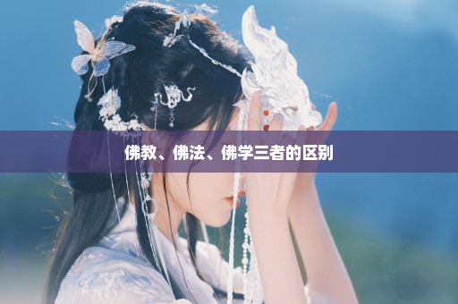 佛教、佛法、佛学三者的区别