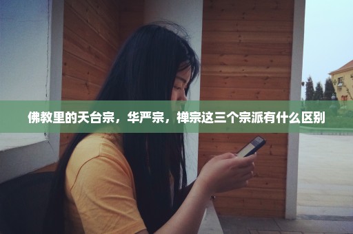 佛教里的天台宗，华严宗，禅宗这三个宗派有什么区别