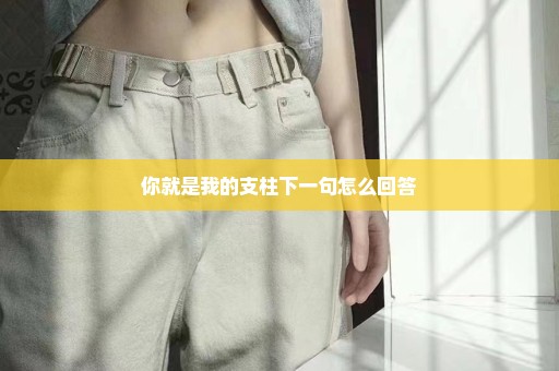 你就是我的支柱下一句怎么回答