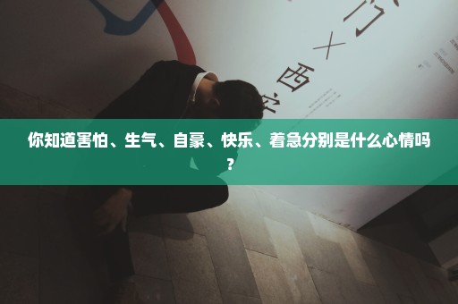你知道害怕、生气、自豪、快乐、着急分别是什么心情吗？