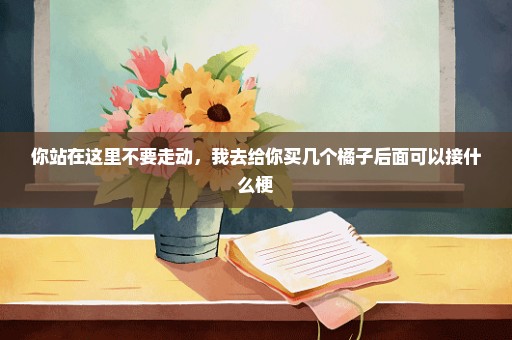 你站在这里不要走动，我去给你买几个橘子后面可以接什么梗