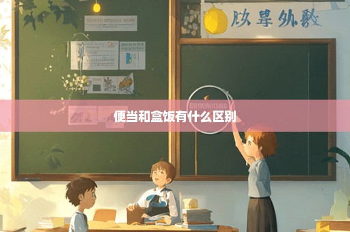 便当和盒饭有什么区别