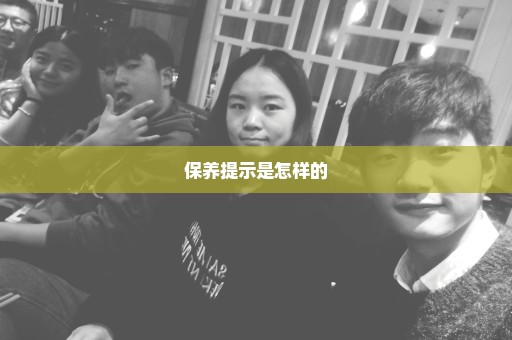 保养提示是怎样的