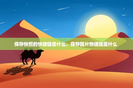保存快照的快捷键是什么，保存图片快捷键是什么 