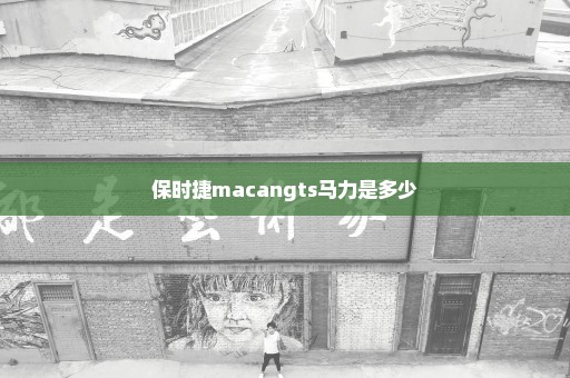 保时捷macangts马力是多少