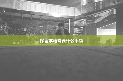 保留学籍需要什么手续