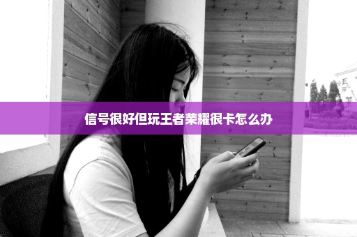 信号很好但玩王者荣耀很卡怎么办