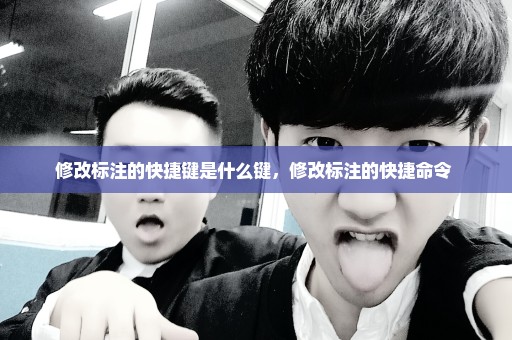修改标注的快捷键是什么键，修改标注的快捷命令 