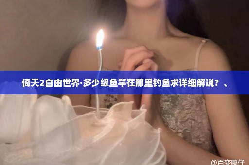 倚天2自由世界·多少级鱼竿在那里钓鱼求详细解说？、