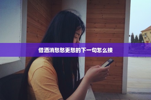 借酒消愁愁更愁的下一句怎么接