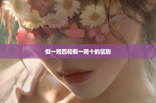 假一赔四和假一赔十的区别