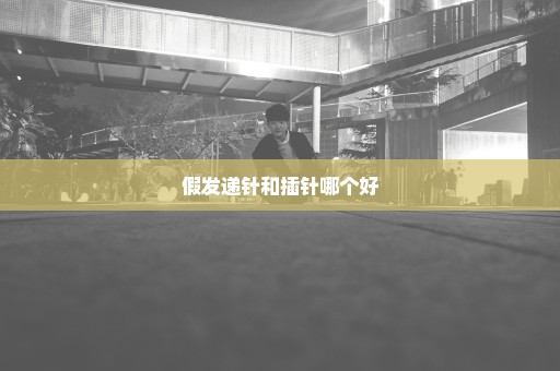 假发递针和插针哪个好