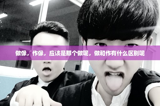 做像，作像，应该是那个做呢，做和作有什么区别呢